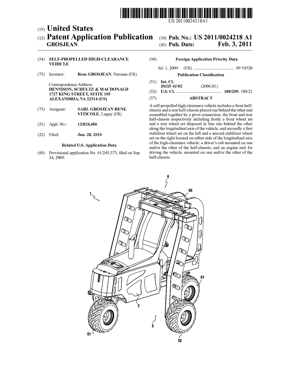  SELF-PROPELLED HIGH-CLEARANCE VEHICLE - diagram, schematic, and image 01