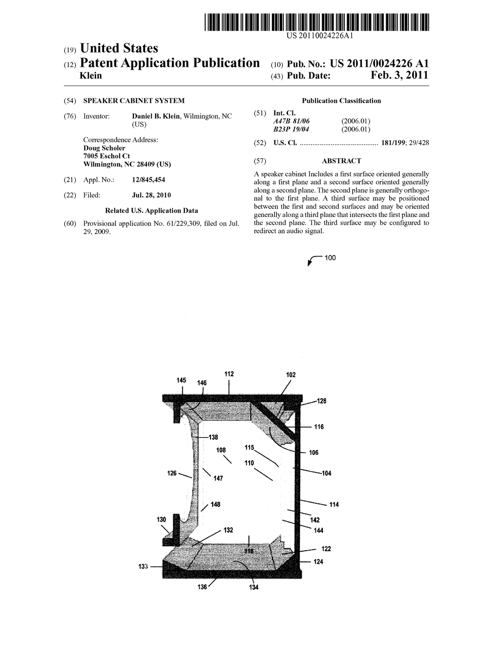 SPEAKER CABINET SYSTEM - diagram, schematic, and image 01