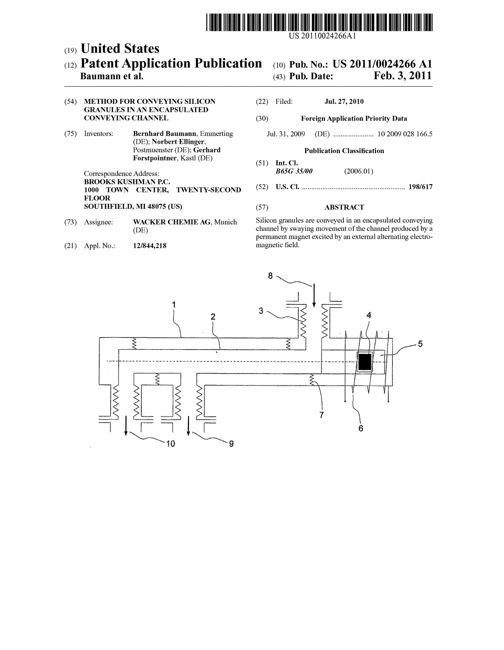 Method For Conveying Silicon Granules In An Encapsulated Conveying Channel - diagram, schematic, and image 01