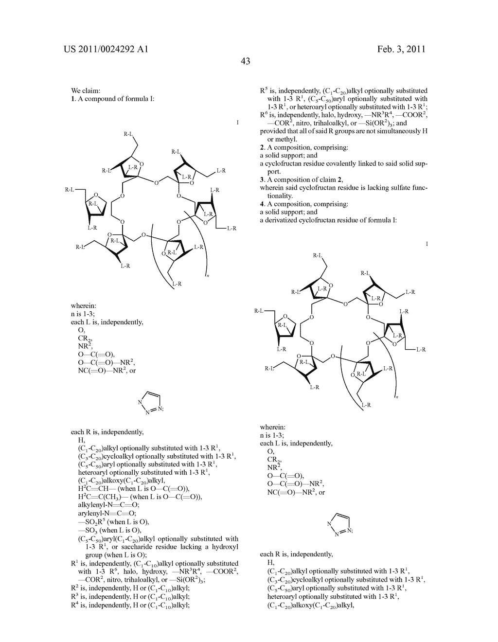 COMPOSITIONS AND METHODS FOR CYCLOFRUCTANS AS SEPARATION AGENTS - diagram, schematic, and image 58