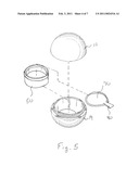 Lip Balm Container with Product Insert diagram and image