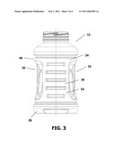 Plastic Container Having Tapered Vacuum Panels diagram and image