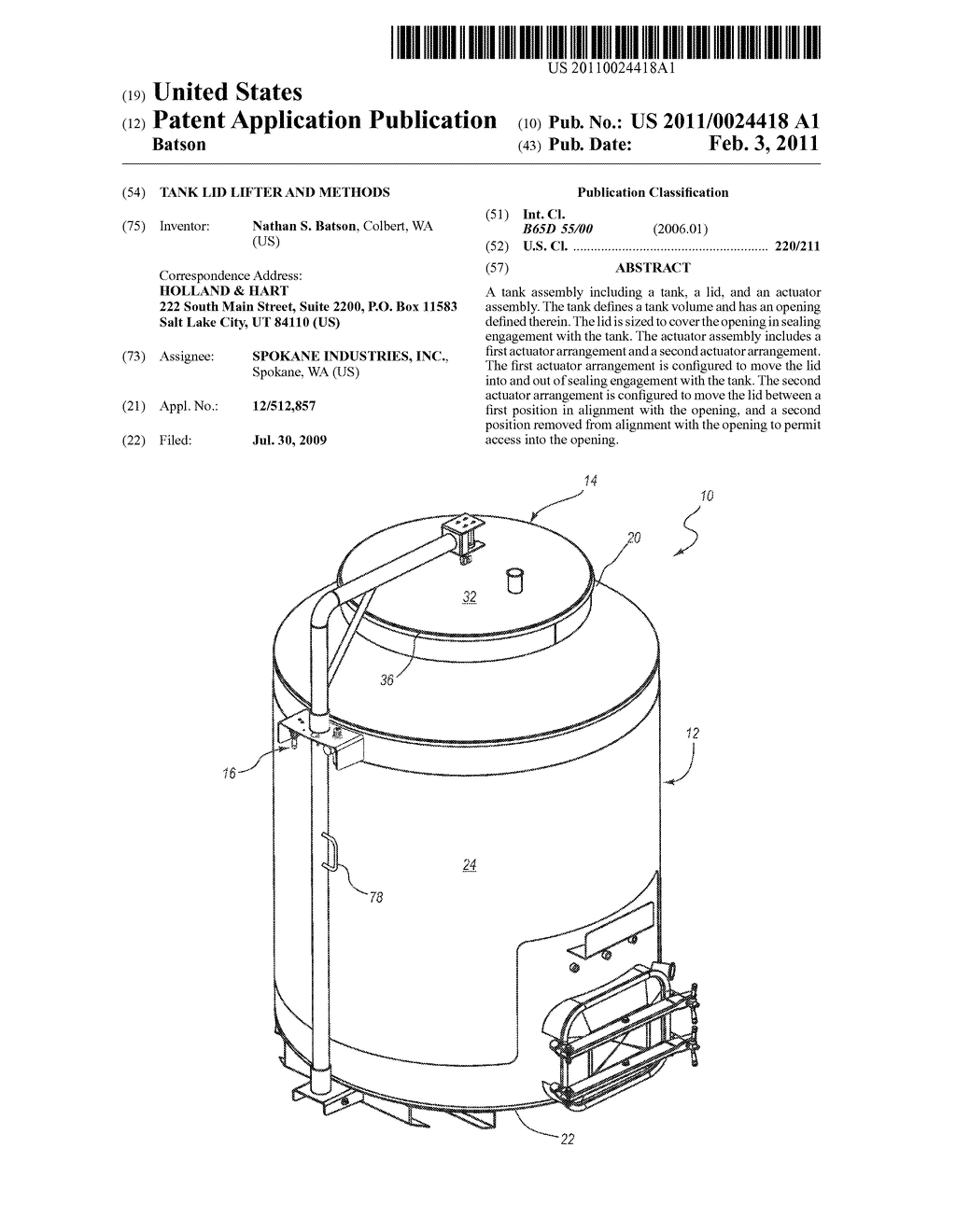 TANK LID LIFTER AND METHODS - diagram, schematic, and image 01