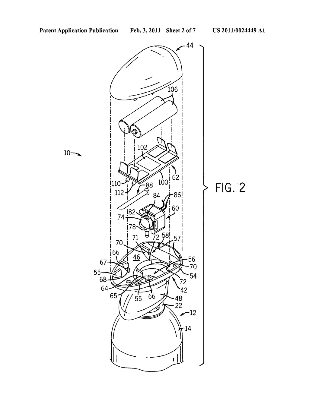 Touchless dispenser - diagram, schematic, and image 03