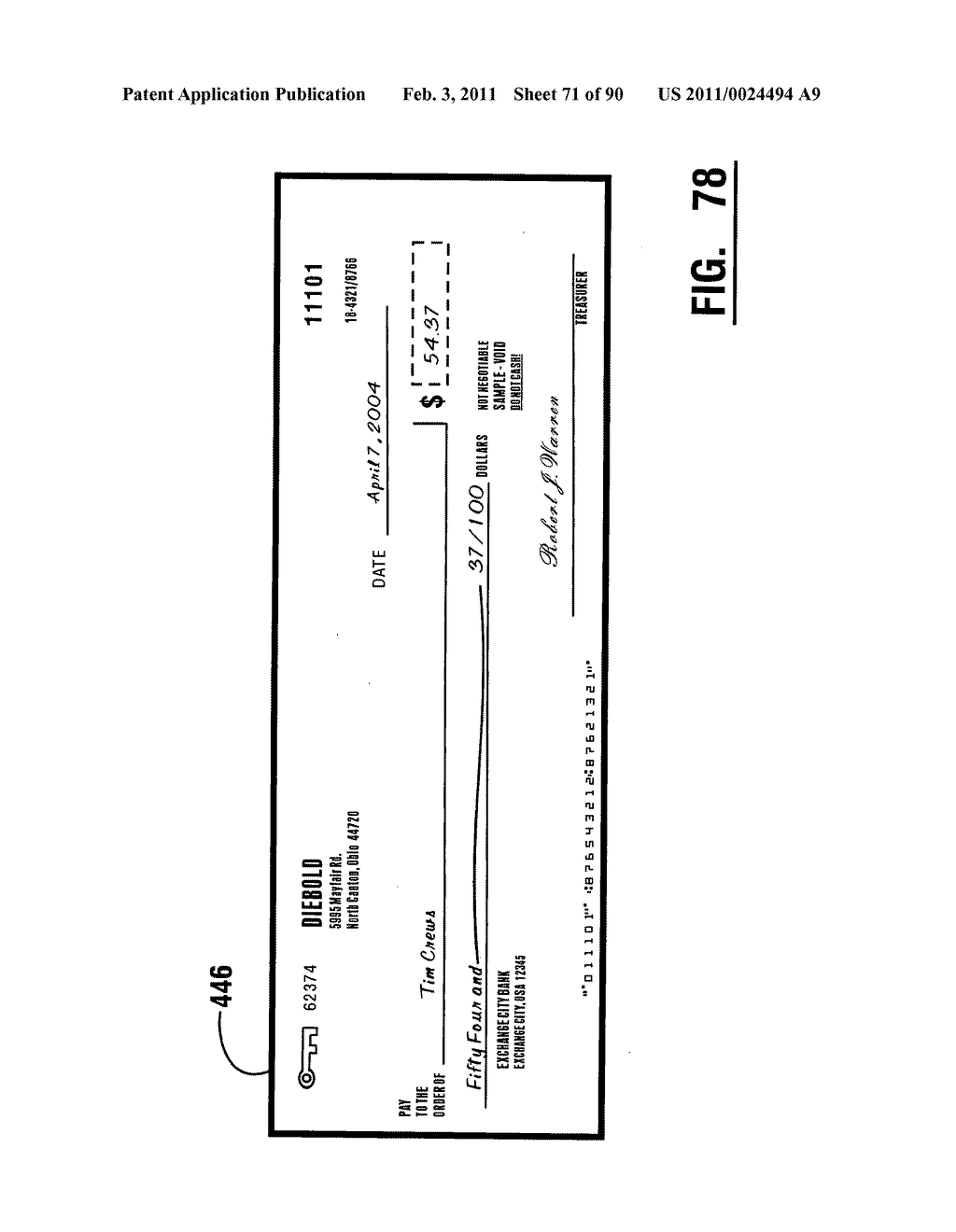 Check accepting and cash dispensing automated banking machine system and method - diagram, schematic, and image 72