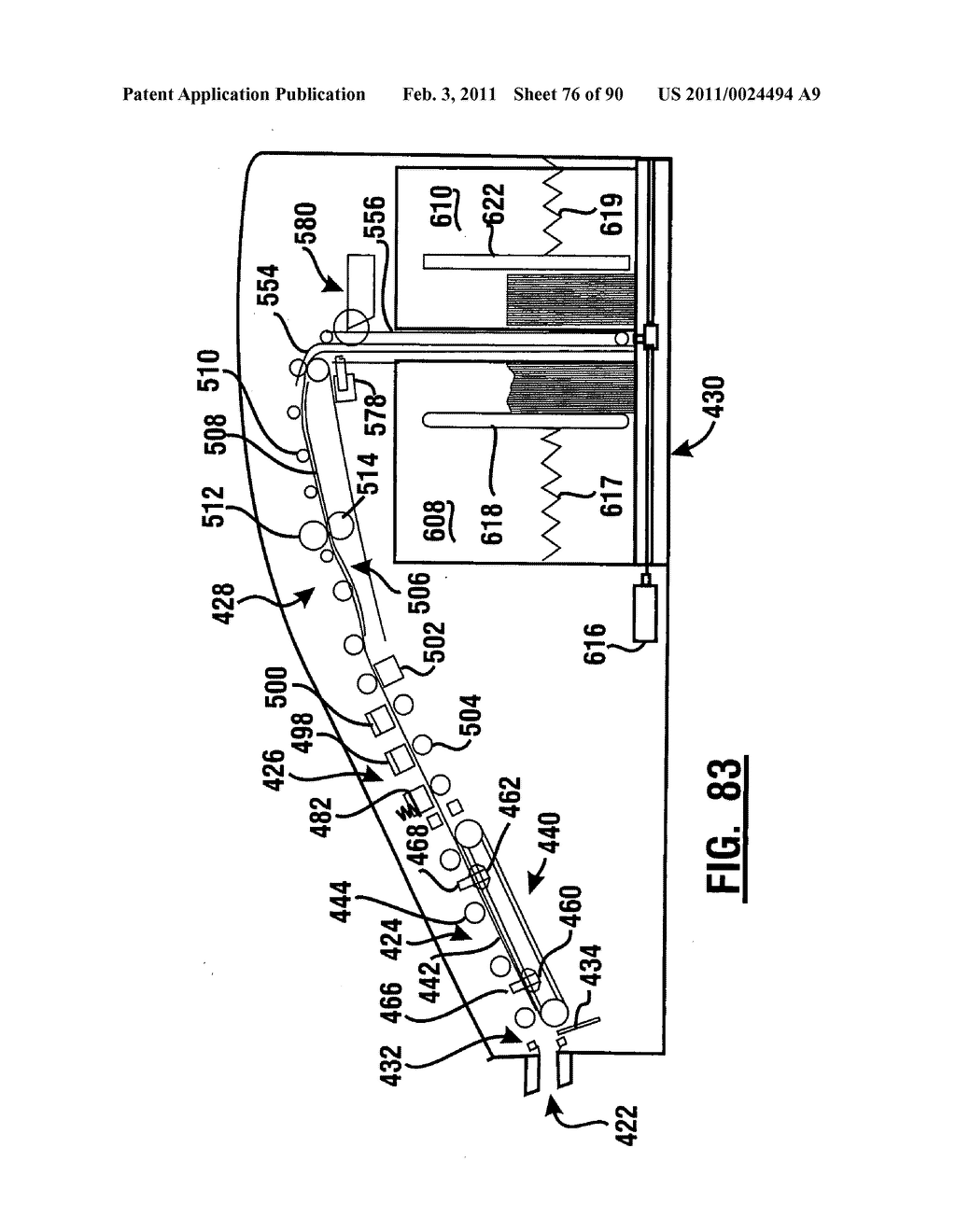 Check accepting and cash dispensing automated banking machine system and method - diagram, schematic, and image 77