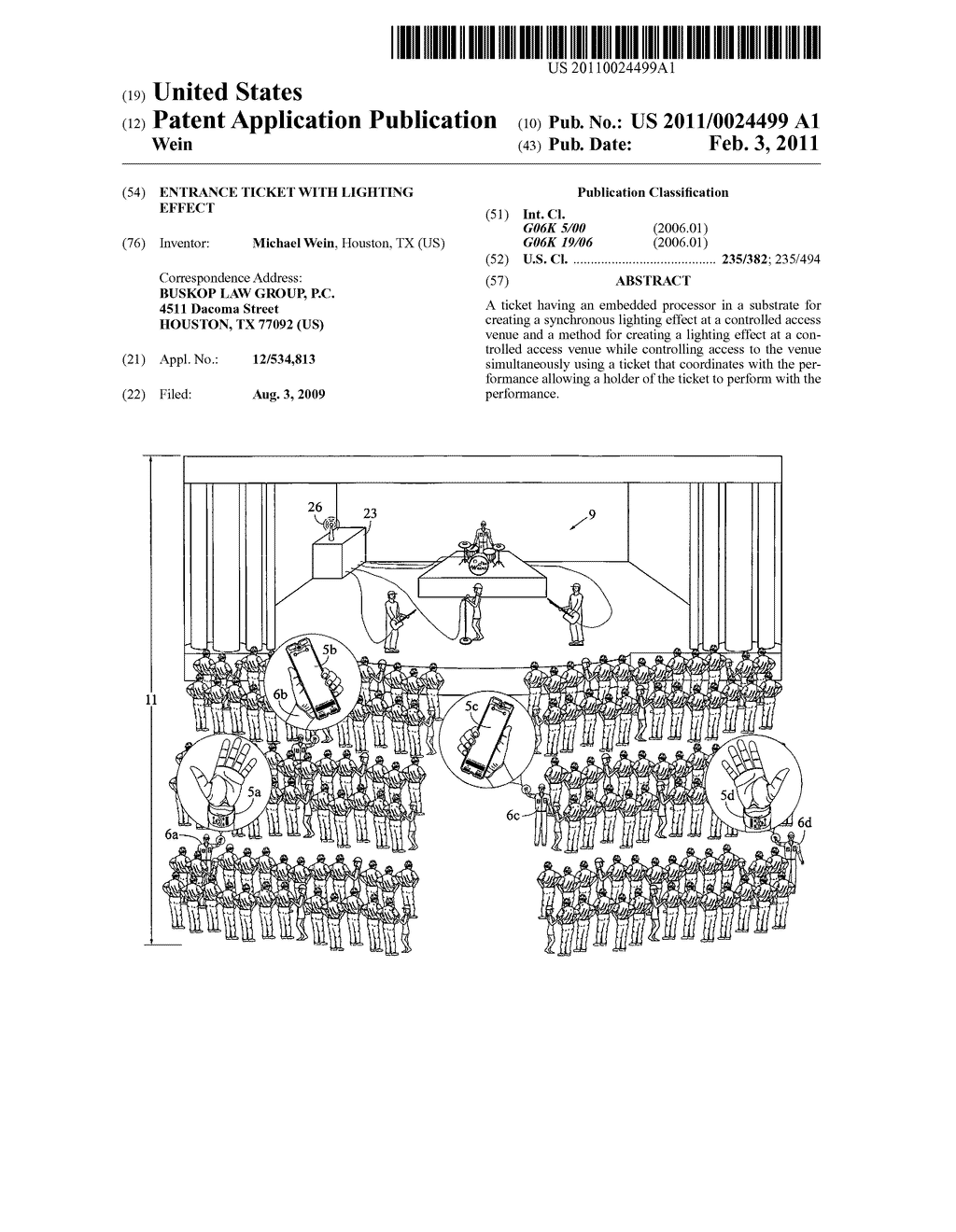 ENTRANCE TICKET WITH LIGHTING EFFECT - diagram, schematic, and image 01