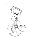 Vacuum mount type support device diagram and image