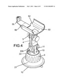 Vacuum mount type support device diagram and image