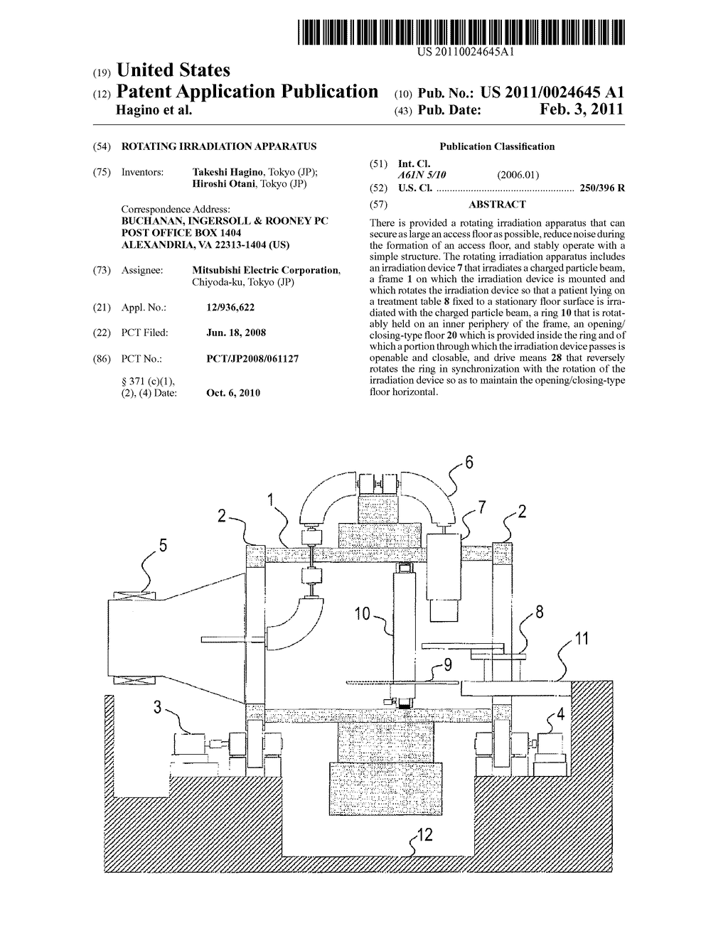 ROTATING IRRADIATION APPARATUS - diagram, schematic, and image 01