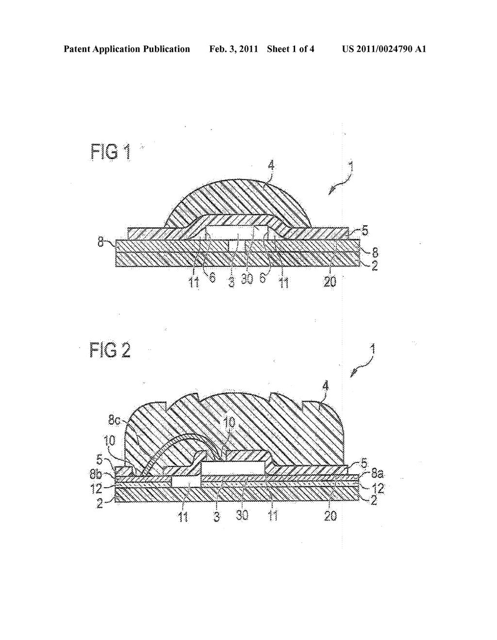 OPTOELECTRONIC SEMICONDUCTOR COMPONENT AND METHOD OF PRODUCING AN OPTOELECTRONIC SEMICONDUCTOR COMPONENT - diagram, schematic, and image 02