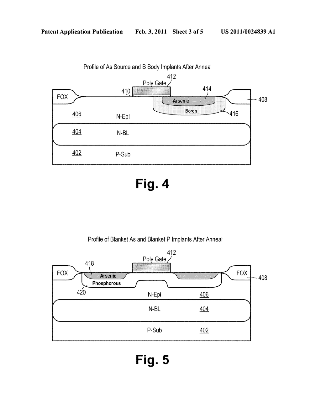 Lateral DMOS Field Effect Transistor with Reduced Threshold Voltage and Self-Aligned Drift Region - diagram, schematic, and image 04