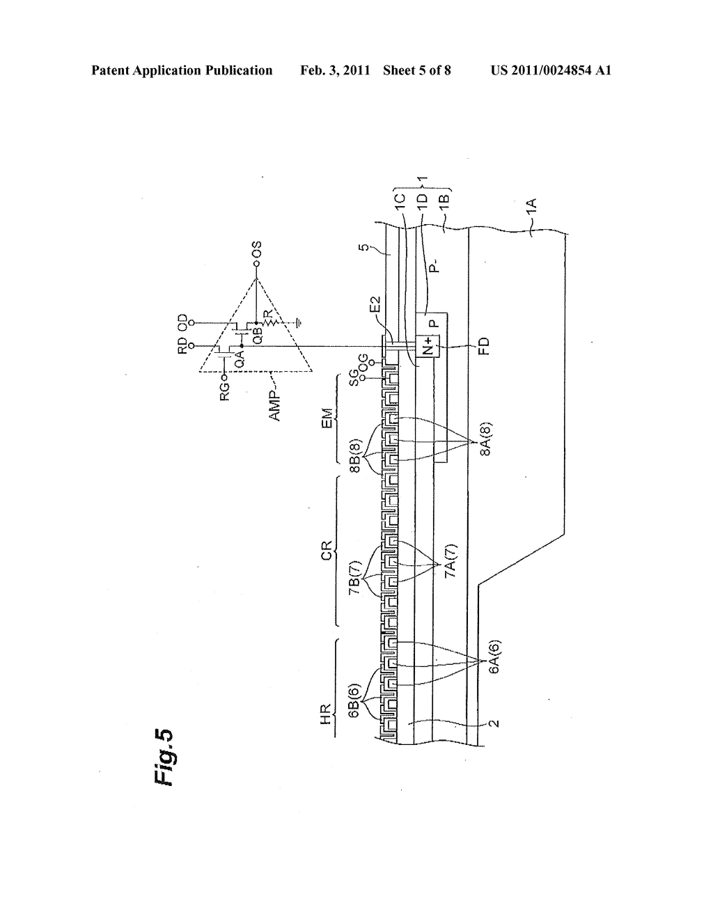 SOLID-STATE IMAGE SENSING DEVICE CONTAINING ELECTRON MULTIPLICATION FUNCTION - diagram, schematic, and image 06