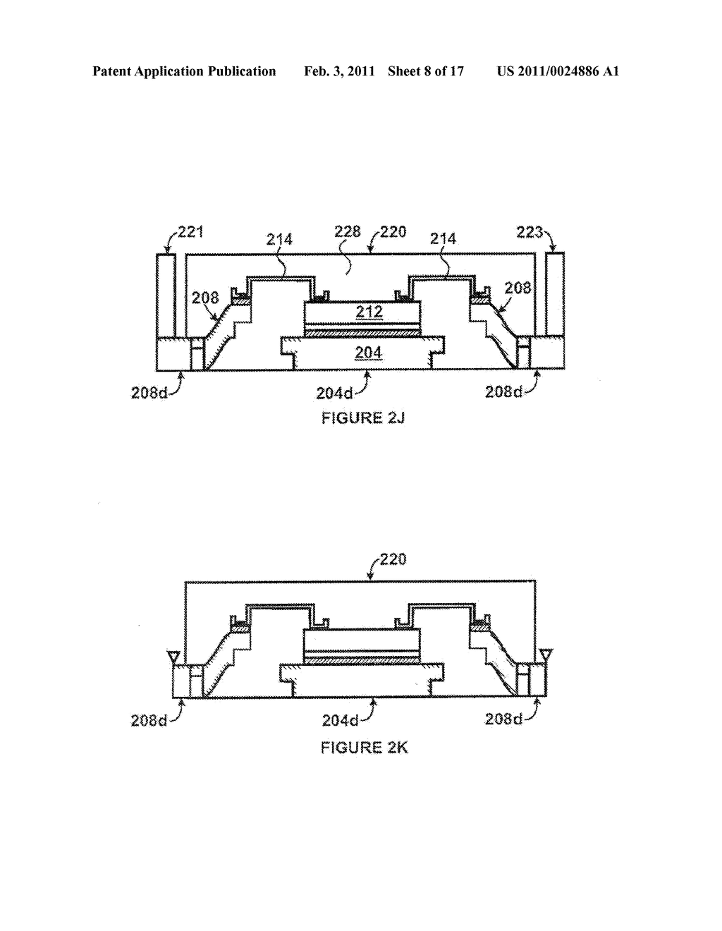 SEMICONDUCTOR DEVICE PACKAGE HAVING FEATURES FORMED BY STAMPING - diagram, schematic, and image 09