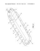 Molded and Stackable Evacuation Sled diagram and image