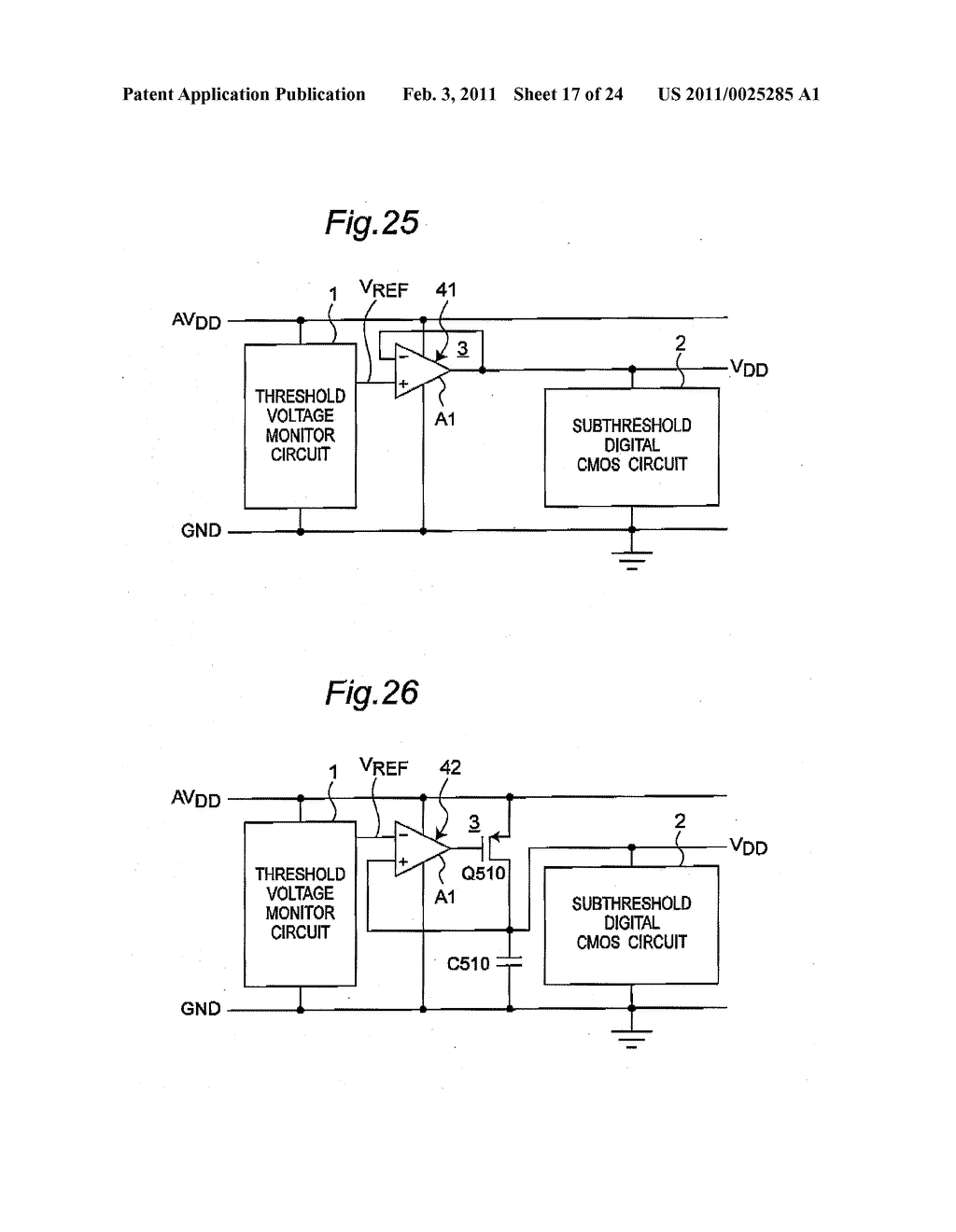 POWER SUPPLY VOLTAGE CONTROLLING CIRCUIT FOR USE IN SUBTHRESHOLD DIGITAL CMOS CIRCUIT INCLUDING MINUTE CURRENT GENERATOR AND CONTROLLED OUTPUT VOLTAGE GENERATOR CIRCUIT - diagram, schematic, and image 18