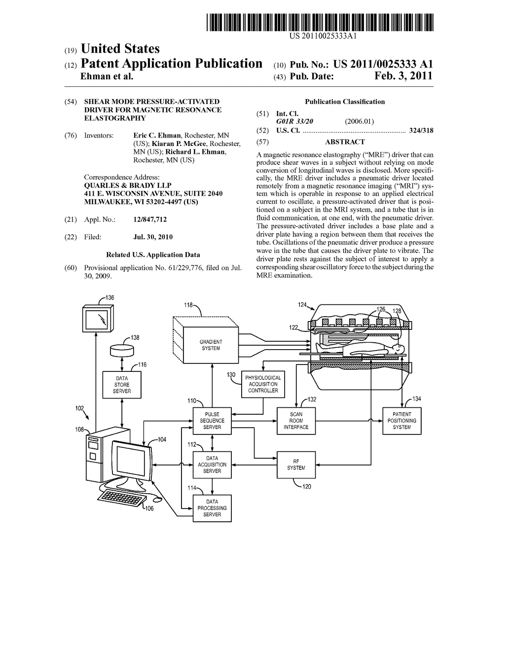 SHEAR MODE PRESSURE-ACTIVATED DRIVER FOR MAGNETIC RESONANCE ELASTOGRAPHY - diagram, schematic, and image 01