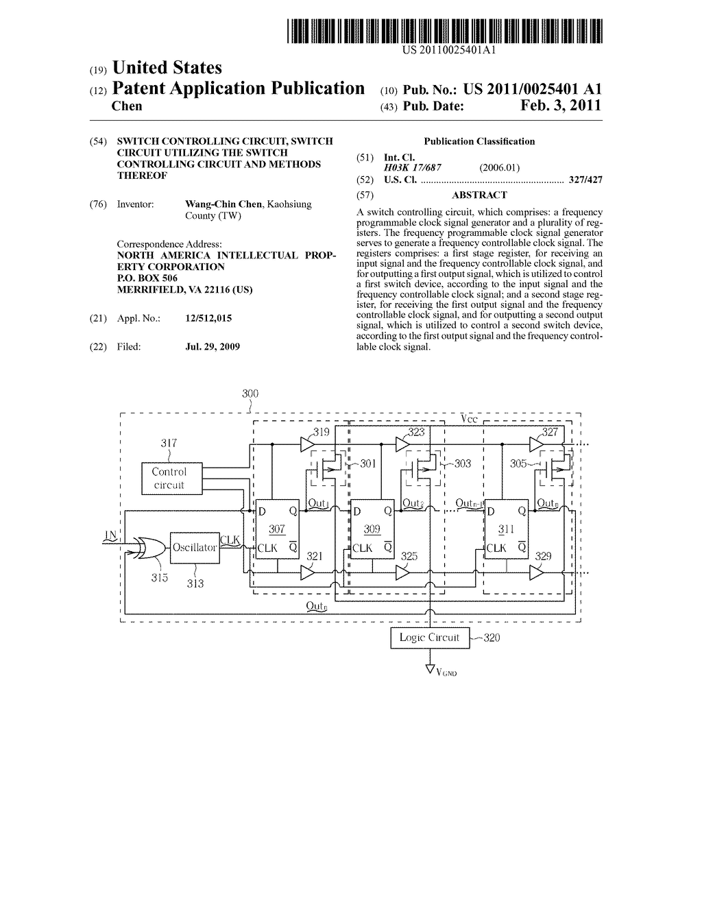 SWITCH CONTROLLING CIRCUIT, SWITCH CIRCUIT UTILIZING THE SWITCH CONTROLLING CIRCUIT AND METHODS THEREOF - diagram, schematic, and image 01