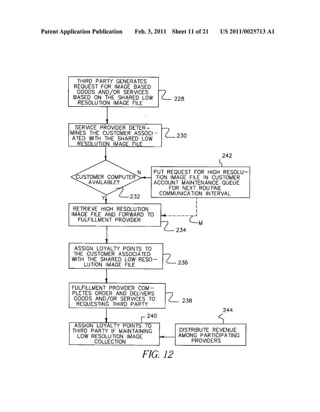 SYSTEM AND METHOD FOR MANAGING IMAGES OVER A COMMUNICATION NETWORK - diagram, schematic, and image 12