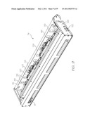 WIDE FORMAT PRINTER WITH INDEPENDENTLY OPERABLE PRINTHEAD SERVICE MODULES diagram and image