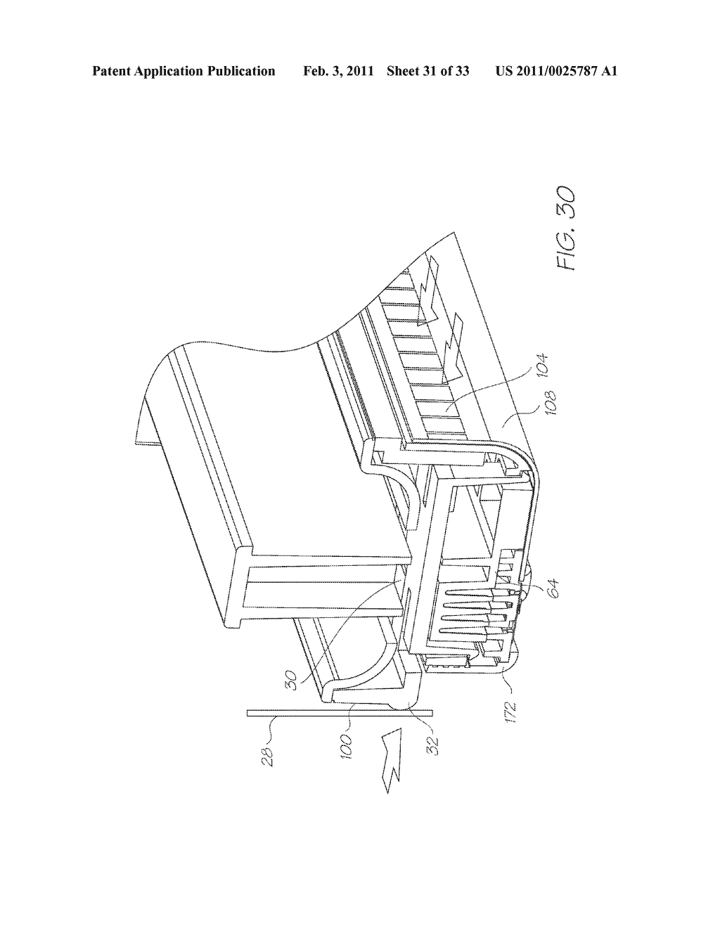 PRINTHEAD SUPPORT STRUCTURE WITH CAVITIES FOR PULSE DAMPING - diagram, schematic, and image 32