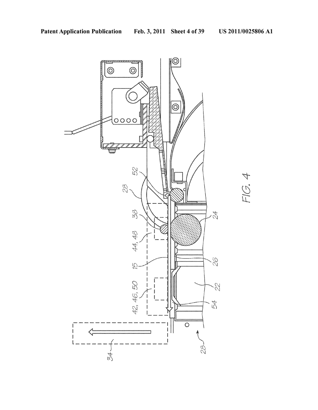 WIDE FORMAT PRINTER FOR MEDIA OF DIFFERENT SIZES - diagram, schematic, and image 05