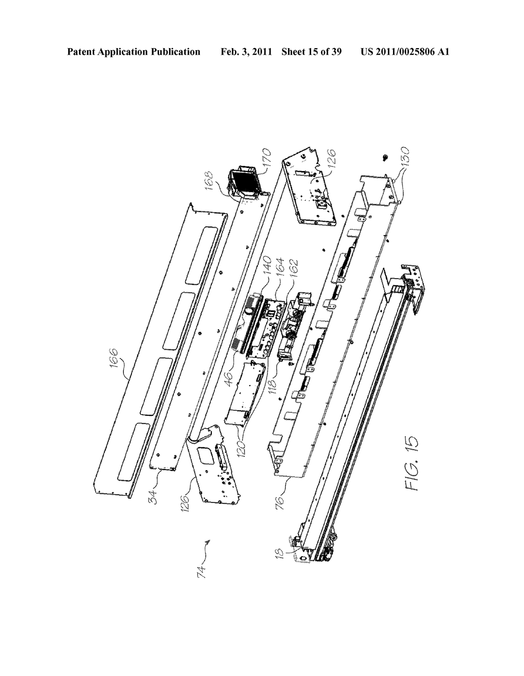 WIDE FORMAT PRINTER FOR MEDIA OF DIFFERENT SIZES - diagram, schematic, and image 16