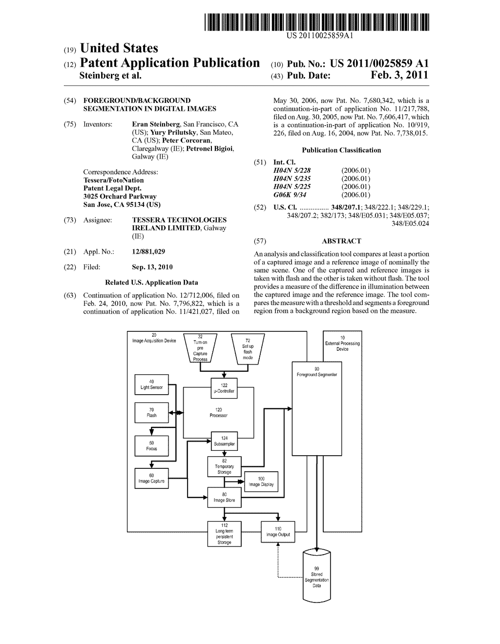 Foreground/Background Segmentation in Digital Images - diagram, schematic, and image 01