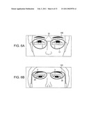 Downward Eyeball Movement Measuring Jig, Jig Affixing Device, and Downward Eyeball Movement Measuring Method diagram and image