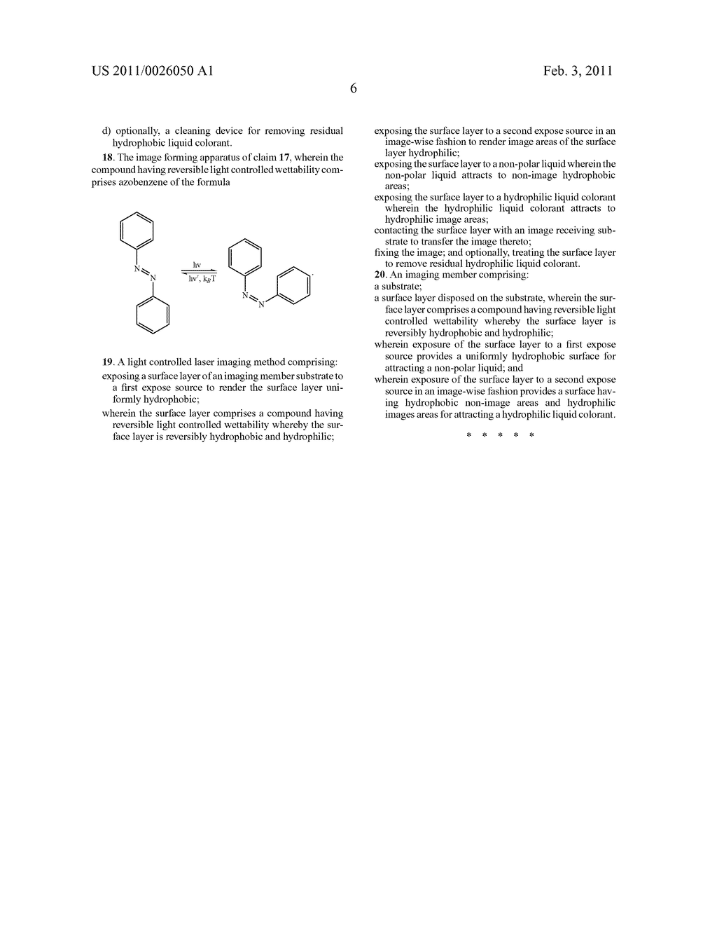 Laser Printing Process Using Light Controlled Wettability - diagram, schematic, and image 10