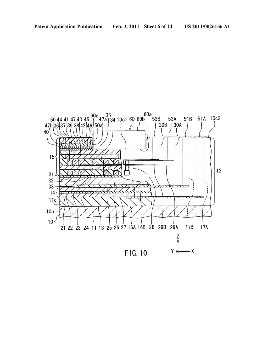 Heat-assisted magnetic recording head with laser diode - diagram, schematic, and image 07