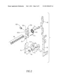 INVERTED-TYPE HINGE AND A PORTABLE ELECTRONIC DEVICE diagram and image