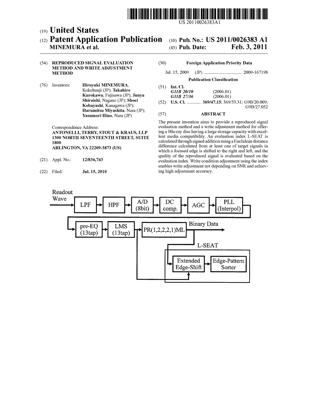 REPRODUCED SIGNAL EVALUATION METHOD AND WRITE ADJUSTMENT METHOD - diagram, schematic, and image 01