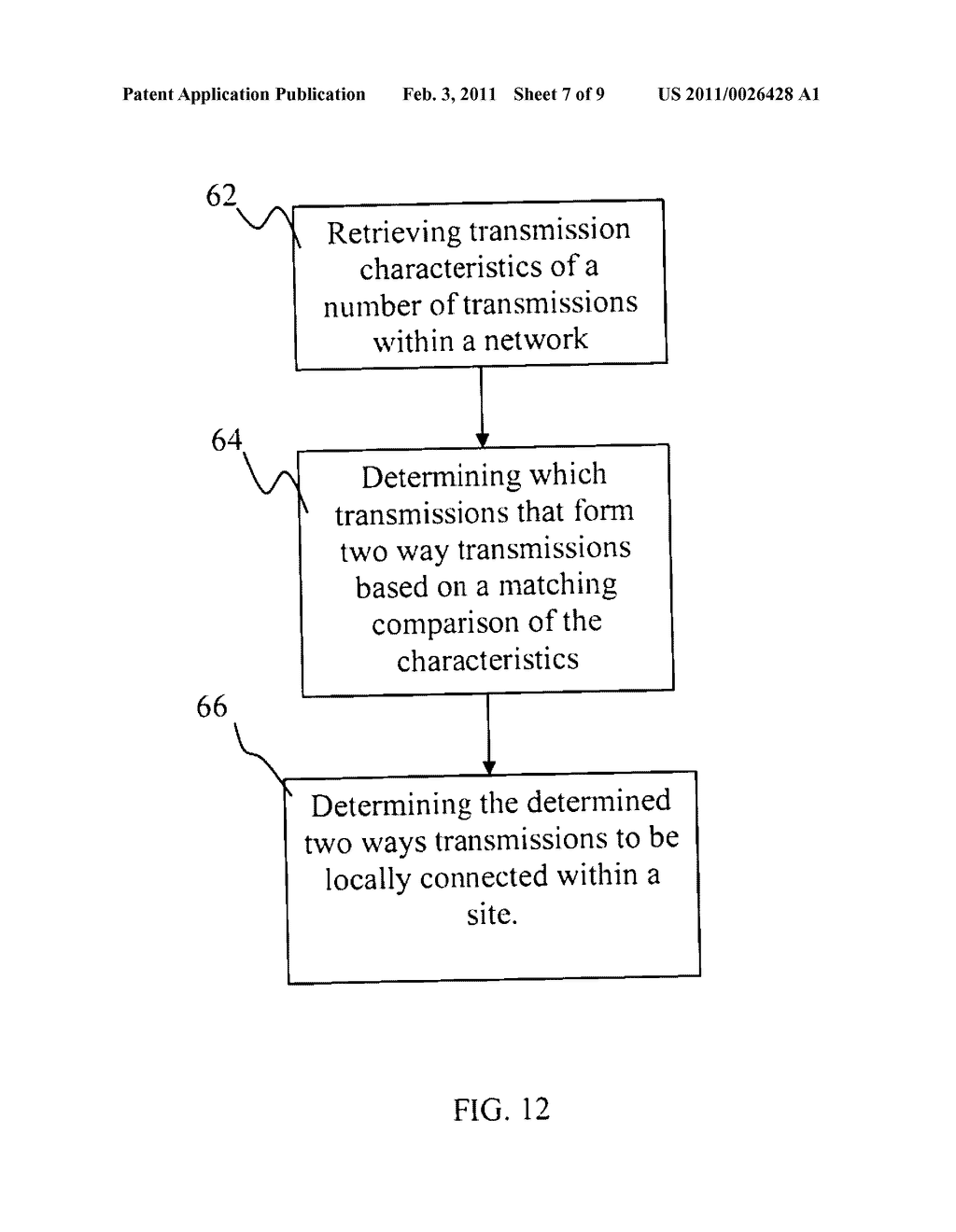 Method for Determining Possible Locally Switched Traffic Within a Cellular Network Site - diagram, schematic, and image 08