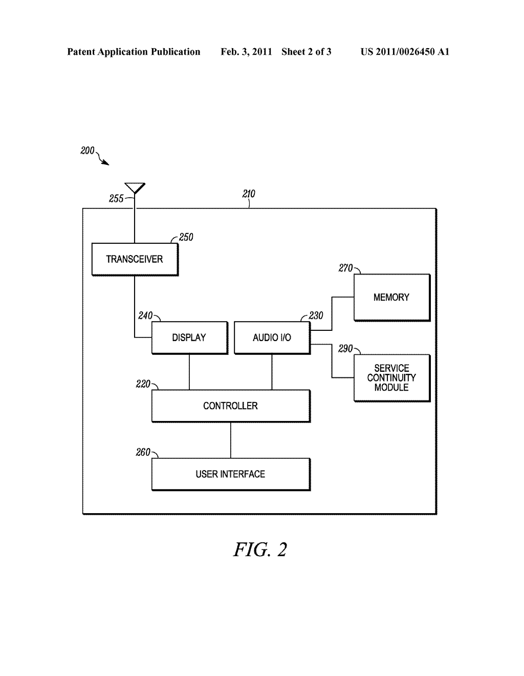 METHOD AND APPARATUS FOR SERVICE CONTINUITY ON A MOBILE COMMUNICATION DEVICE - diagram, schematic, and image 03