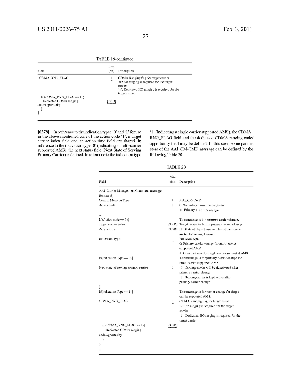 METHOD FOR PERFORMING CARRIER MANAGEMENT PROCEDURE IN A MULTI-CARRIER SUPPORTED WIDEBAND WIRELESS COMMUNICATION SYSTEM AND APPARATUS FOR THE SAME - diagram, schematic, and image 46