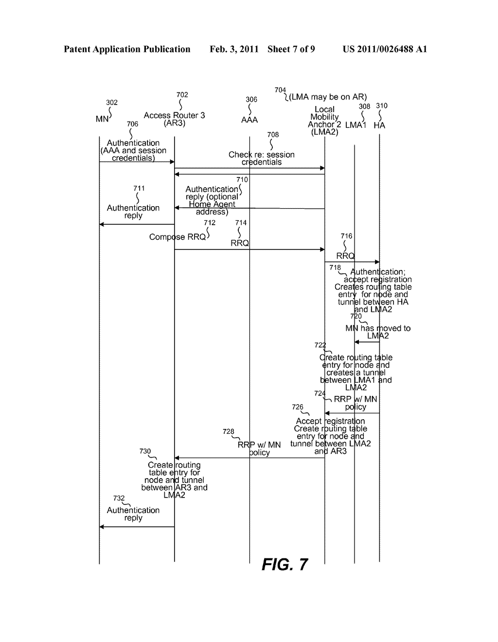 METHODS AND APPARATUS FOR ACHIEVING ROUTE OPTIMIZATION AND LOCATION PRIVACY IN AN IPV6 NETWORK - diagram, schematic, and image 08