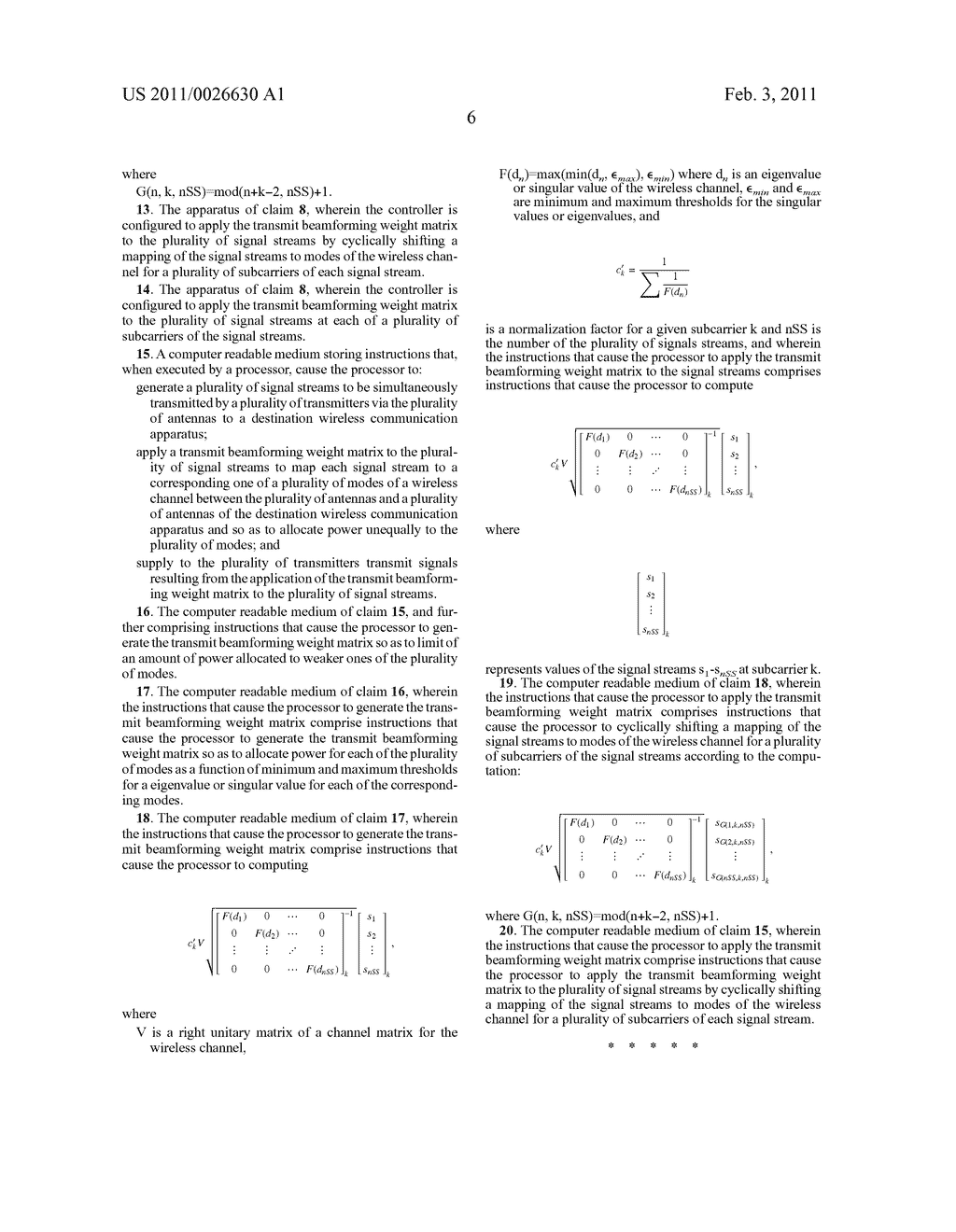 Power Allocation of Spatial Streams in MIMO Wireless Communication System - diagram, schematic, and image 12