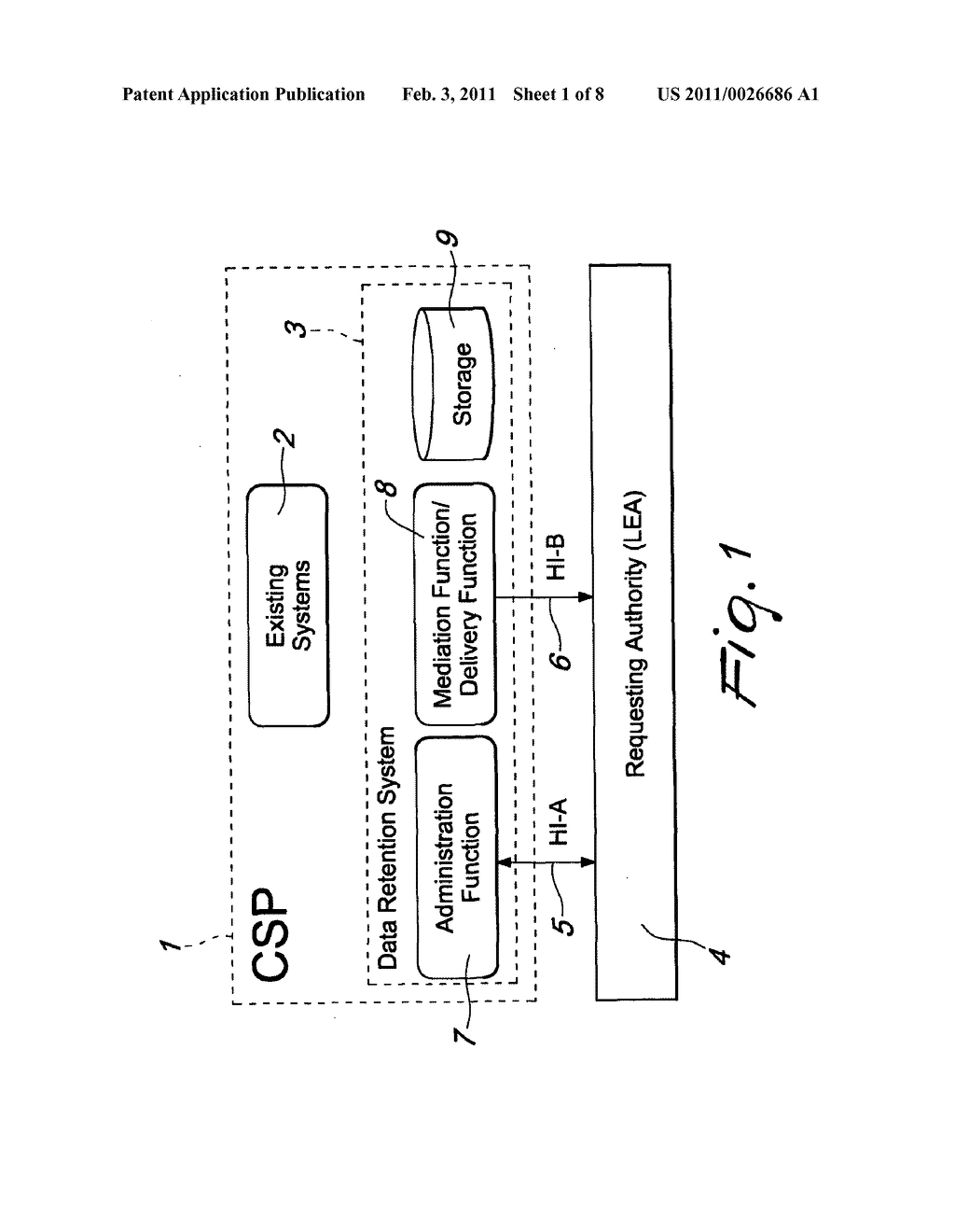 USE OF UNIQUE REFERENCES TO FACILITATE CORRELATION OF DATA RETENTION OR LAWFUL INTERCEPTION RECORDS - diagram, schematic, and image 02