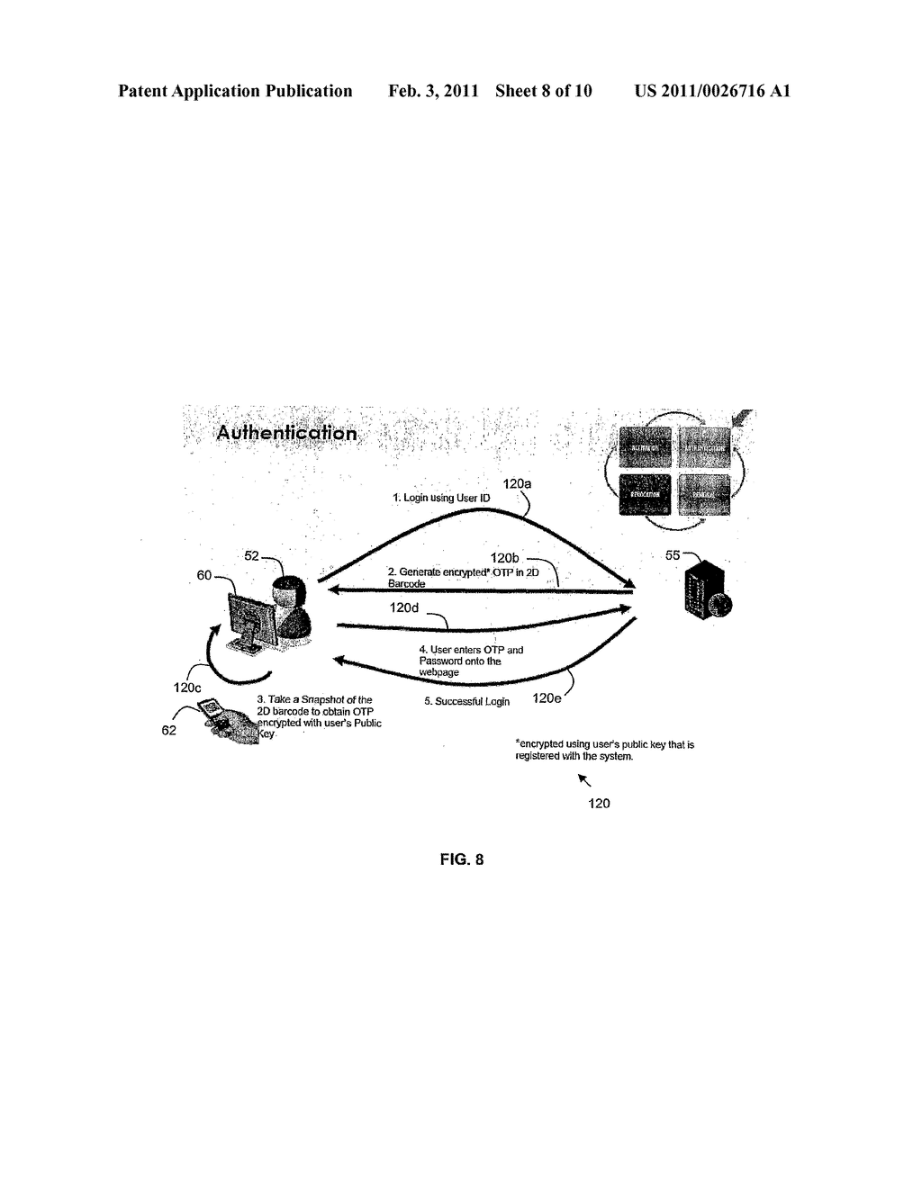 Method And System For On-Screen Authentication Using Secret Visual Message - diagram, schematic, and image 09