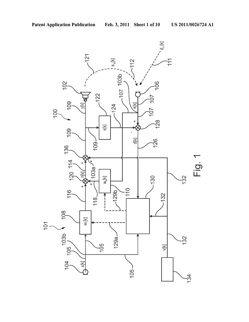 ACTIVE NOISE REDUCTION METHOD USING PERCEPTUAL MASKING - diagram, schematic, and image 02