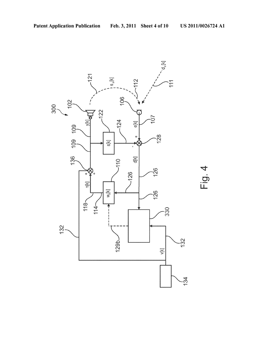 ACTIVE NOISE REDUCTION METHOD USING PERCEPTUAL MASKING - diagram, schematic, and image 05