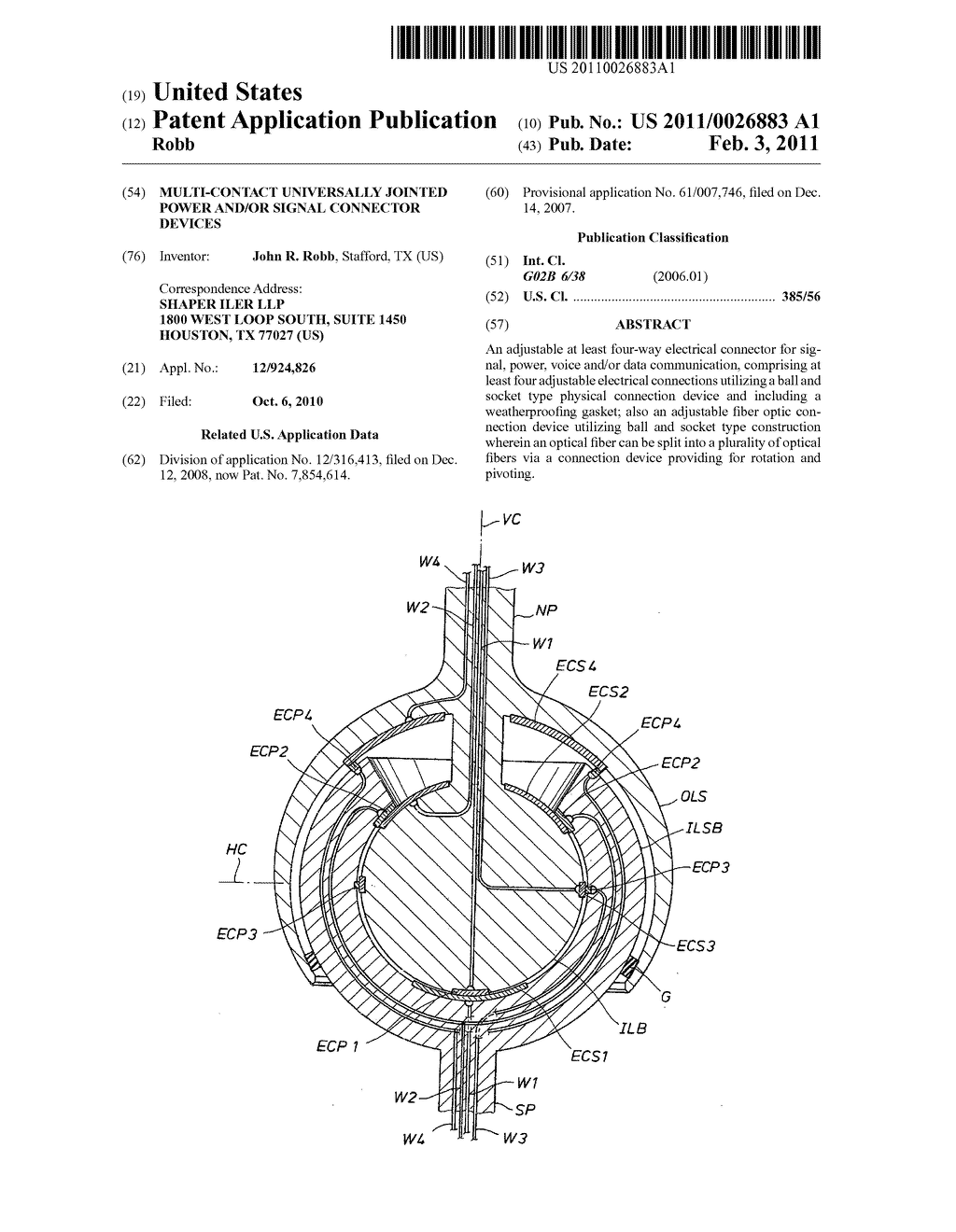 Multi-contact universally jointed power and/or signal connector devices - diagram, schematic, and image 01