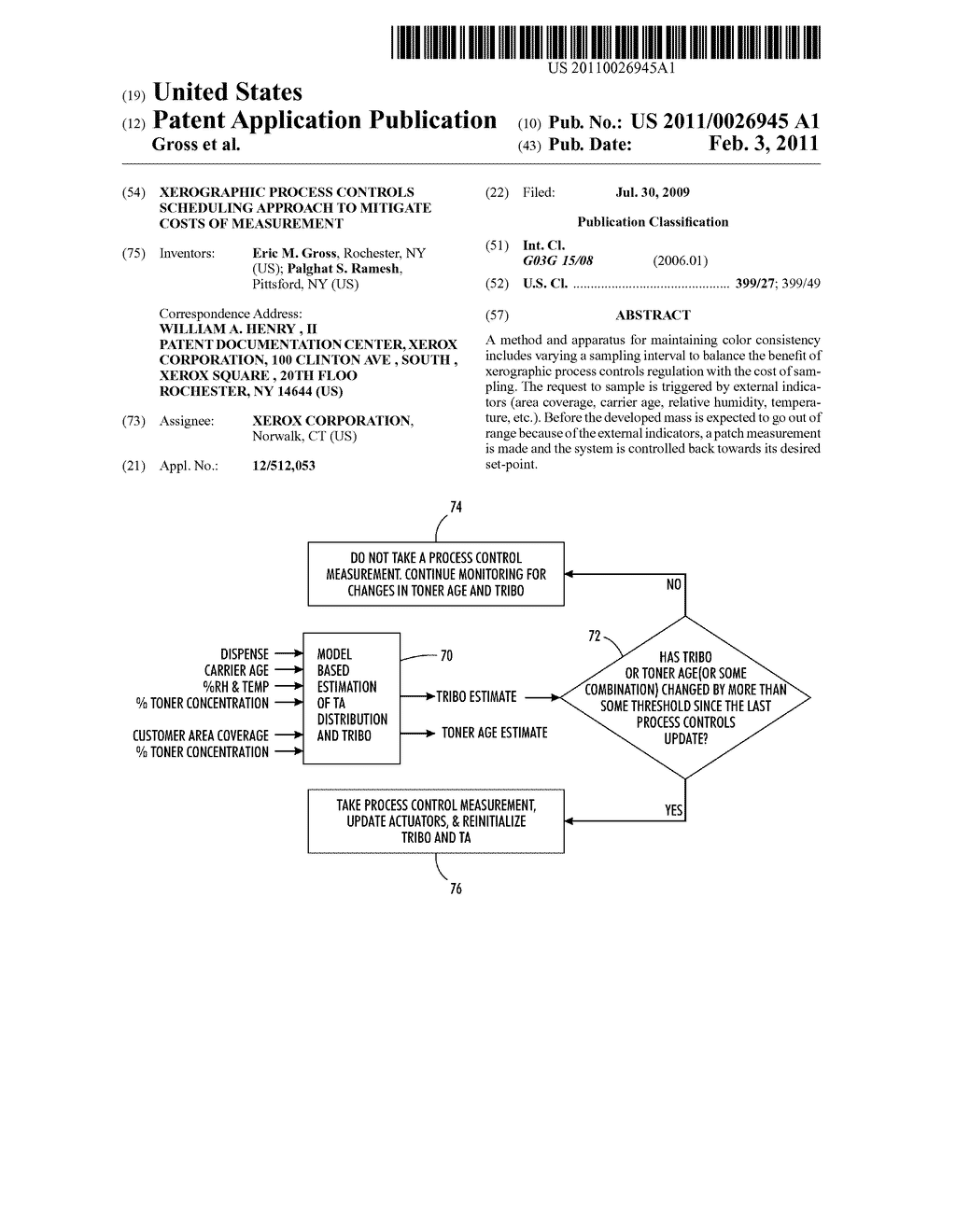 XEROGRAPHIC PROCESS CONTROLS SCHEDULING APPROACH TO MITIGATE COSTS OF MEASUREMENT - diagram, schematic, and image 01