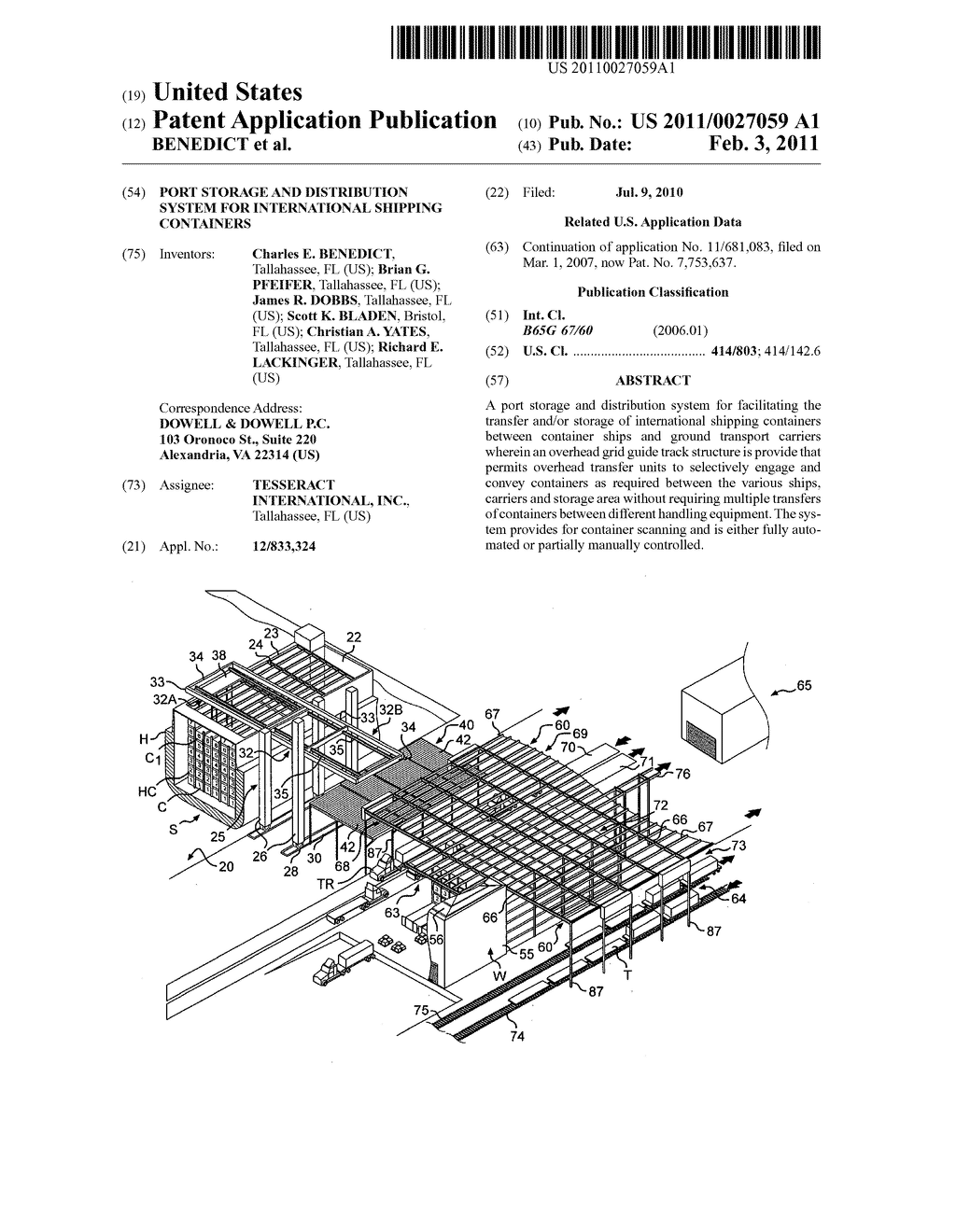 PORT STORAGE AND DISTRIBUTION SYSTEM FOR INTERNATIONAL SHIPPING CONTAINERS - diagram, schematic, and image 01