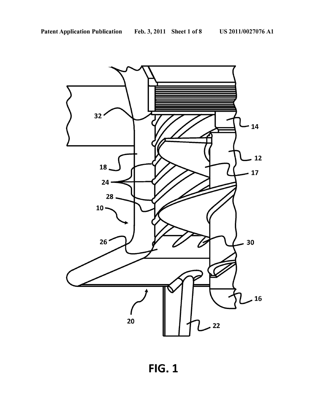 Counter Rotation Inducer Housing - diagram, schematic, and image 02