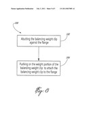 AXIAL BALANCING CLIP WEIGHT FOR ROTOR ASSEMBLY AND METHOD FOR BALANCING A ROTOR ASSEMBLY diagram and image