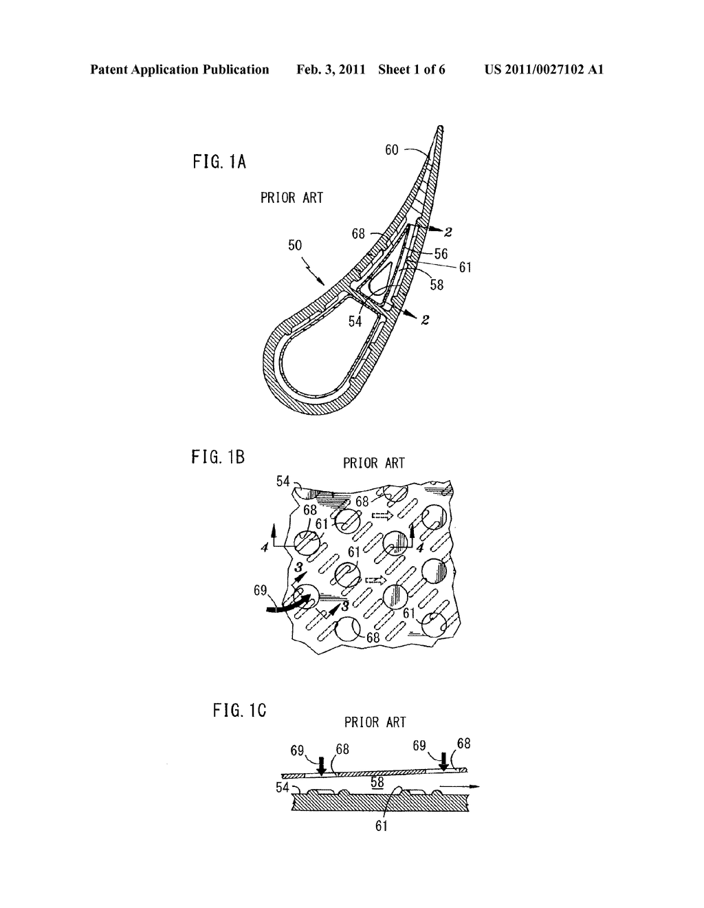 COOLING STRUCTURE OF TURBINE AIRFOIL - diagram, schematic, and image 02