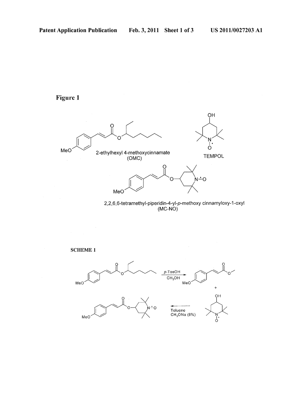 SYNTHESIS OF A NITROXIDE ANTIOXIDANT AND METHODS OF USE IN COSMETIC AND DERMATOLOGICAL COMPOSITIONS - diagram, schematic, and image 02