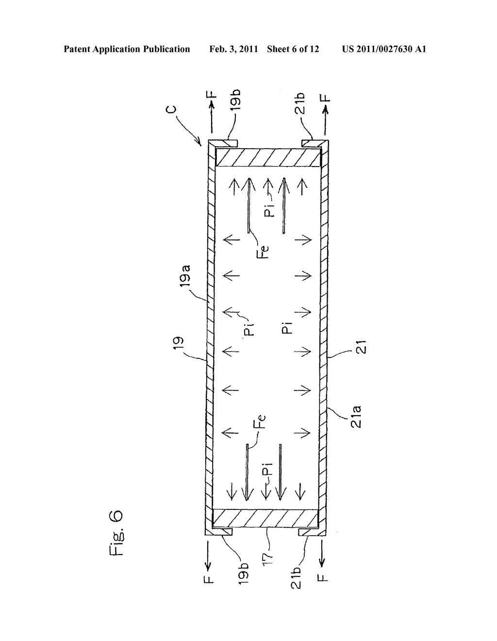 SEALED RECTANGULAR BATTERY AND BATTERY MODULE USING SAME - diagram, schematic, and image 07